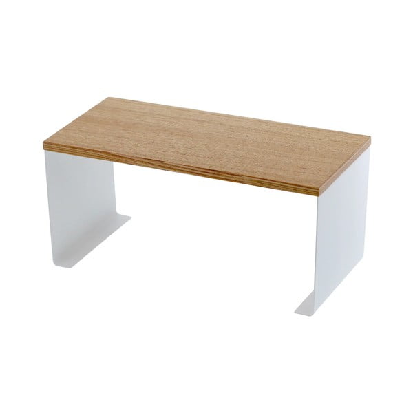 Balts/dabīga toņa metāla papildu virtuves plaukts 30,5x14 cm Tosca – YAMAZAKI