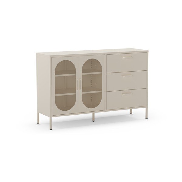 Krēmkrāsas kumode 140x90 cm Diora – Marckeric-image-2