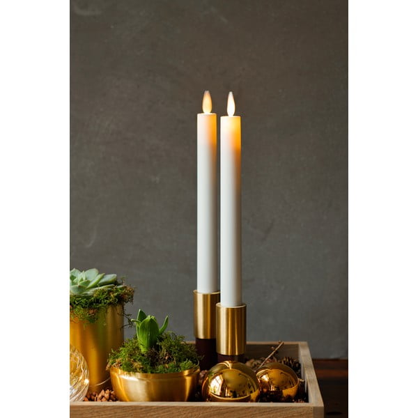 LED svece (2 gab.) uz baterijām (augstums 25 cm) Sara Crown – Sirius-image-1