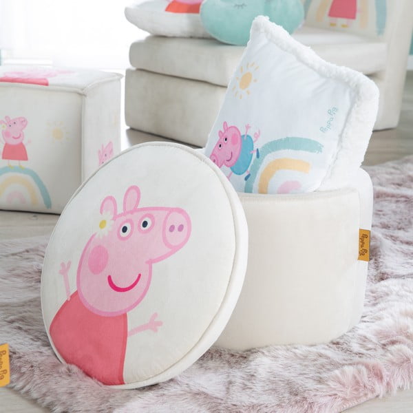 Balts samta bērnu pufs Peppa Pig – Roba-image-1