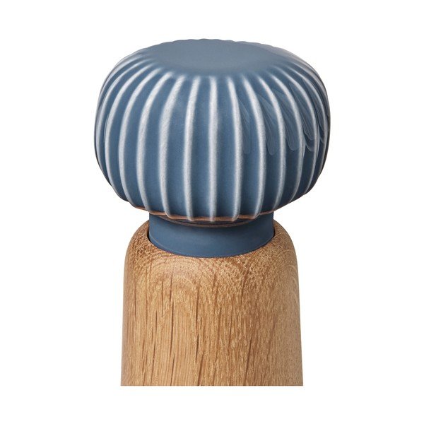 Ozolkoka garšvielu dzirnaviņas ar antracīta pelēkām porcelāna detaļām Kähler Design Hammershoi, augstums 17,5 cm-image-2