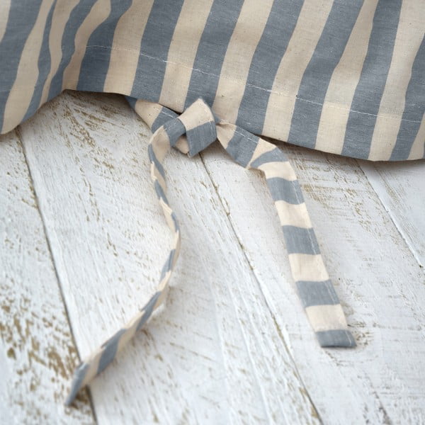 Zila divguļamā gultas veļa 200x200 cm Zanzibar Stripe – Pineapple Elephant-image-3