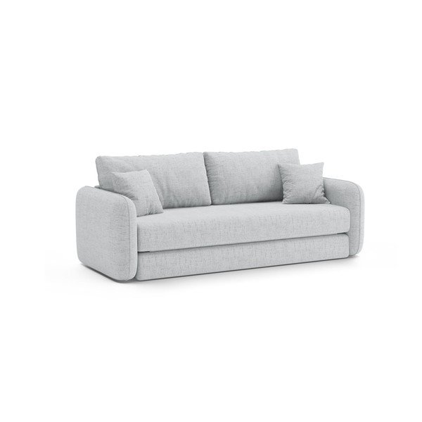 Gaiši pelēks salokāms dīvāns 225 cm – Micadoni -image-3