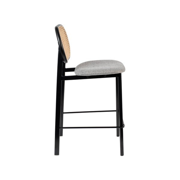 Melns/gaiši pelēks bāra krēsls 94 cm Spike – Zuiver-image-4