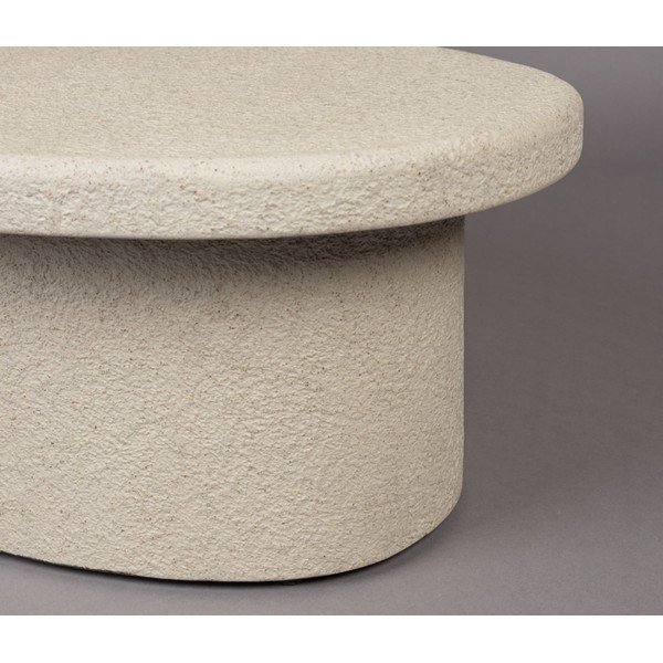 Bēšs žurnālgaldiņš ar marmora imitāciju 49x74 cm Veda – Dutchbone-image-4