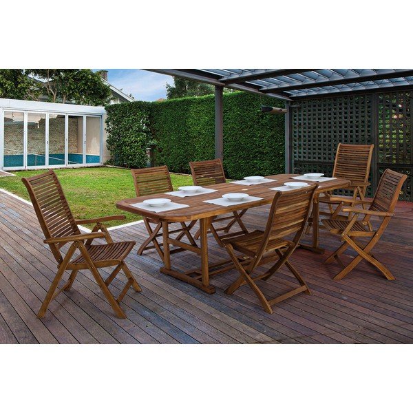 Dabīga toņa masīvkoka dārza krēsls Noemi – Bizzotto-image-4