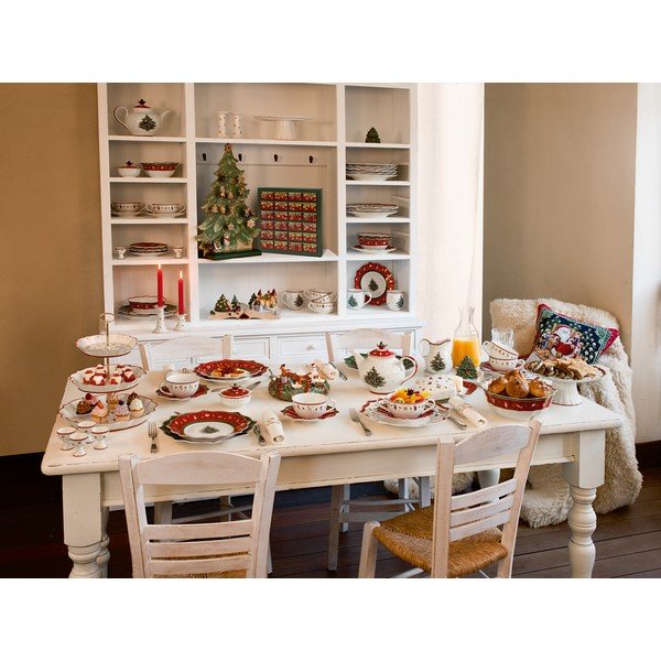 Sarkanbalts porcelāna Ziemassvētku trauks Toy´s Delight Villeroy&Boch, ø 14,8 cm-image-3