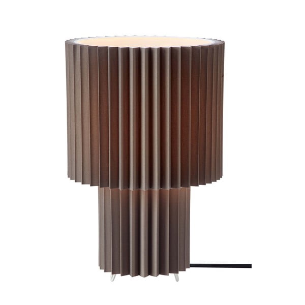 Pelēka galda lampa ar auduma abažūru (augstums 32 cm) Catis – Markslöjd