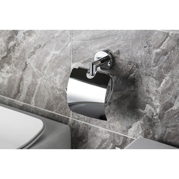 Misiņa tualetes papīra turētājs sudraba krāsā Sapho X-Round-image-2