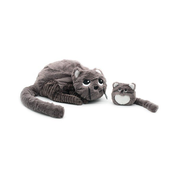 Plīša rotaļlietas (2 gab.) Ptipotos Miaou – Les Deglingos