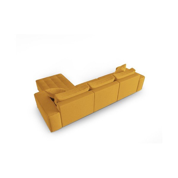 Dzeltens stūra dīvāns (ar labo stūri) Mike – Micadoni Home-image-4