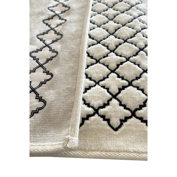 Krēmkrāsas vannas istabas paklājiņi (2 gab.) 60x100 cm Luxury – Foutastic-image-2