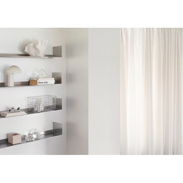 Matētas sudraba krāsas tērauda sienas plaukts 80,5 cm Float – Mette Ditmer Denmark-image-2