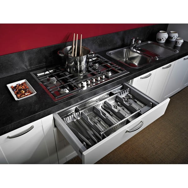 Pelēks galda piederumu organizators 83 x 46 cm Flexo – Elletipi-image-1