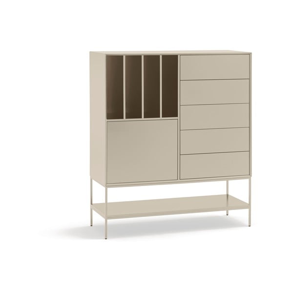 Krēmkrāsas skapītis 120x140x45 cm Platt – Teulat-image-2