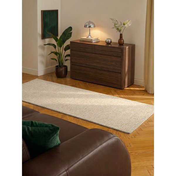 Dabīga toņa vilnas celiņa paklājs 80x250 cm Eloise – Hanse Home-image-1