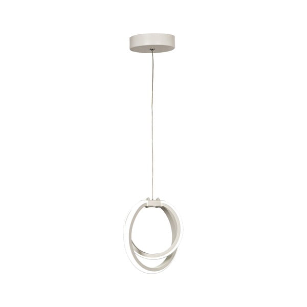 Balta metāla LED piekaramā lampa ø 25 cm Sezen – Squid Lighting