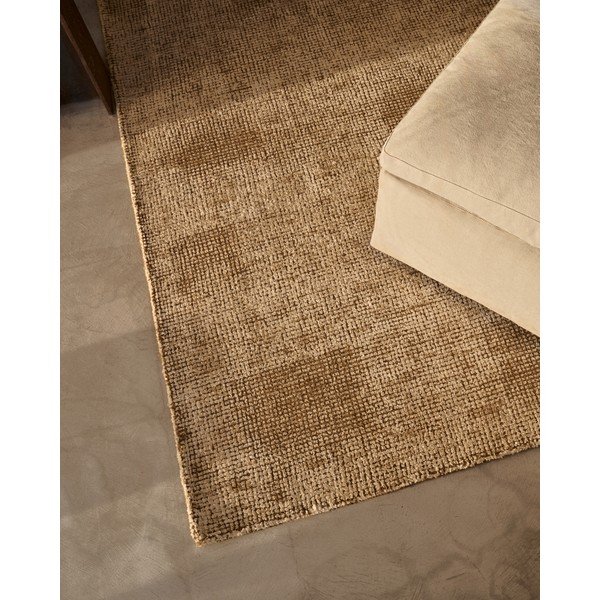 Bēšs ar rokām darināts paklājs no vilnas maisījuma 160x230 cm Susi – Kave Home-image-1