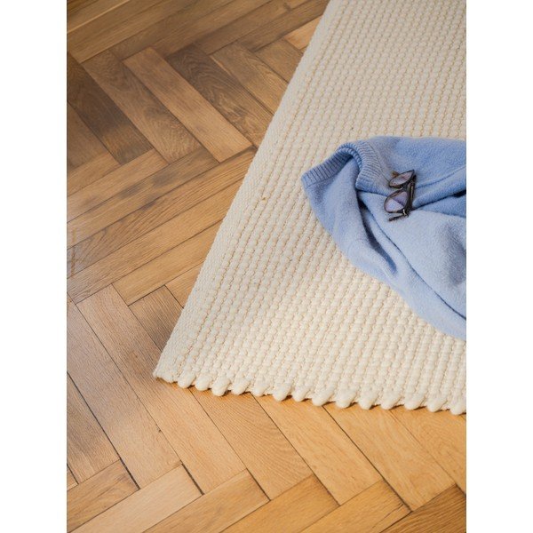 Bēšs ar rokām darināts vilnas paklājs 170x240 cm Talo – noo.ma-image-4