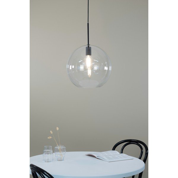 Melna piekaramā lampa ar stikla abažūru 35x35 cm Patera – Markslöjd-image-1