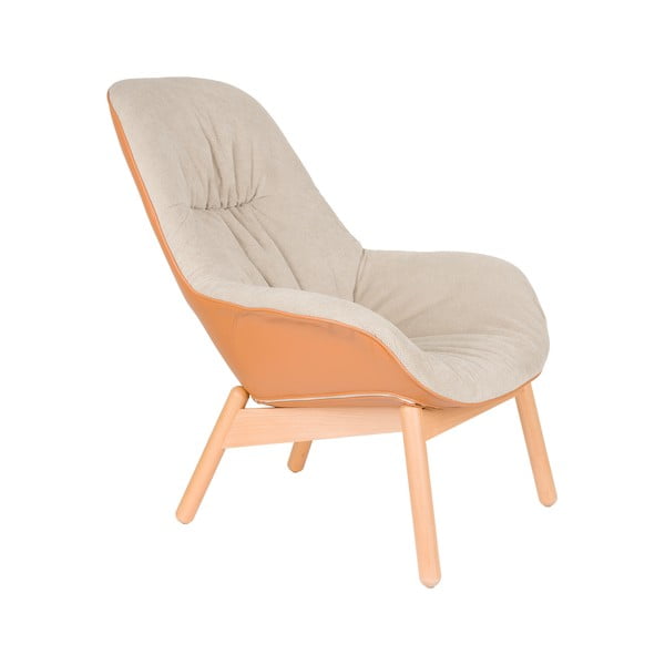 Bēšs atpūtas krēsls Duke – White Label