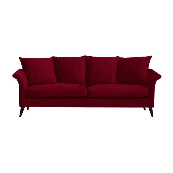 Sarkans trīsvietīgs dīvāns THE CLASSIC LIVING Chloe