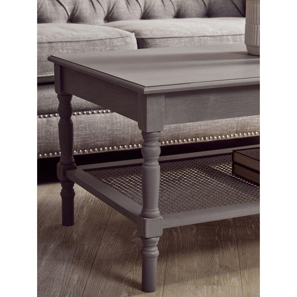 Pelēks žurnālgaldiņš 60x120 cm Heritage – Premier Housewares-image-2