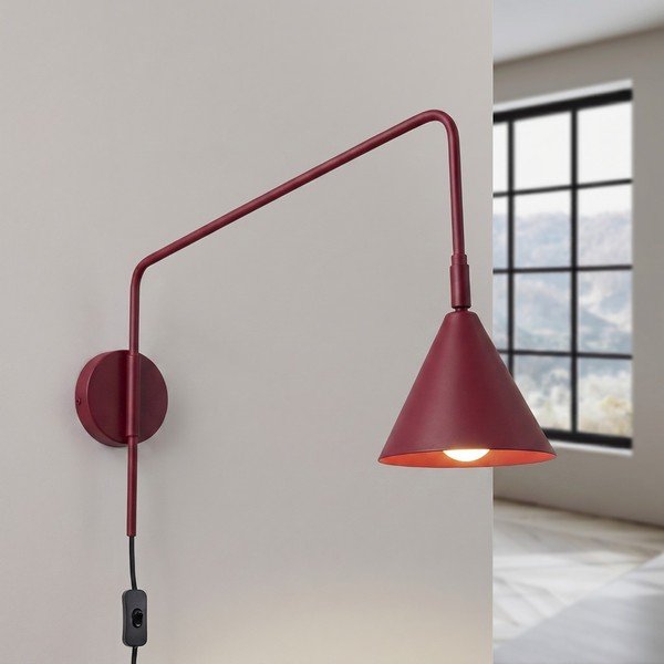 Bordo tērauda sienas lampa ar saliekamu konstrukciju ar vadu Zylo – Sollux-image-2