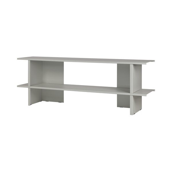 Gaiši pelēks metāla plaukts 160x57x37 cm Hes – noo.ma
