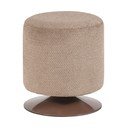 Gaiši brūns pufs no buklē auduma Islen – WOOOD