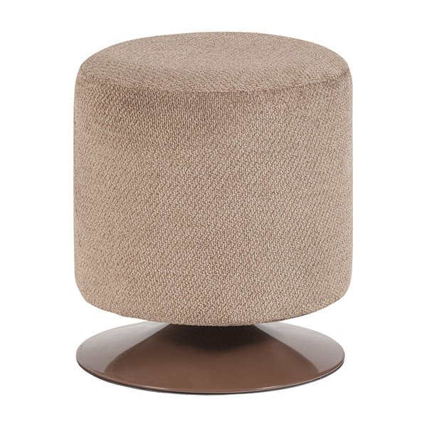 Gaiši brūns pufs no buklē auduma Islen – WOOOD