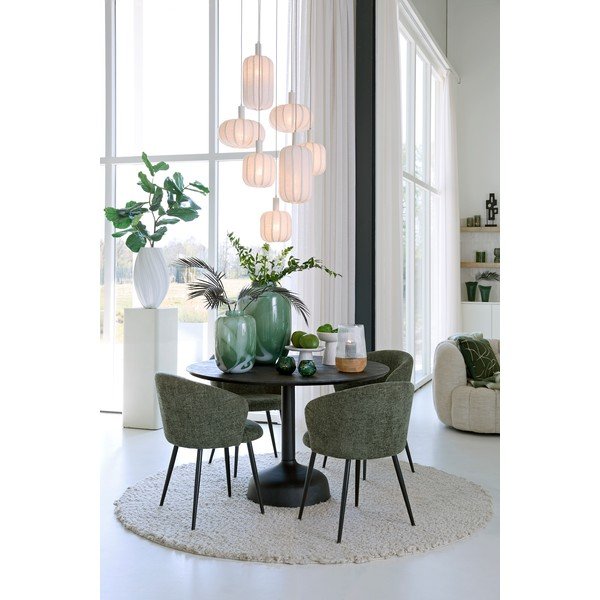 Krēmkrāsas piekaramā lampa ar auduma abažūru ø 50 cm Tufia – Light & Living-image-1