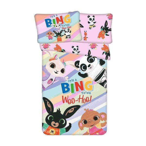 Kokvilnas bērnu gultas veļa 100x135 cm Bing "It's a thing" – Jerry Fabrics