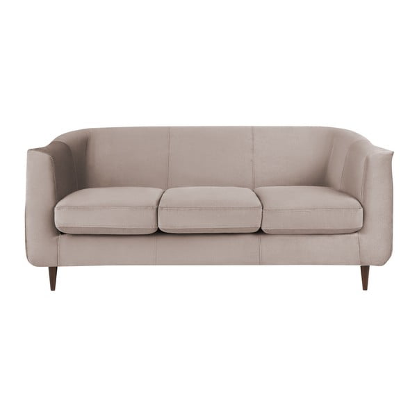 Bēšs samta dīvāns Kooko Home Glam, 175 cm
