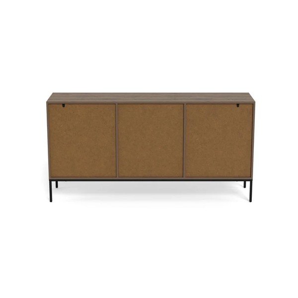 Tumša dabīga toņa kumode ar ozolkoka imitāciju 158x80x40 cm Palmdale – Actona-image-3