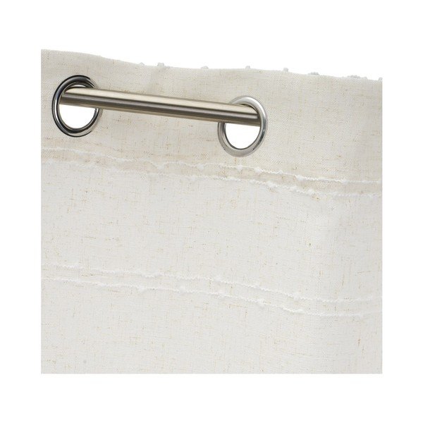 Balts/bēšs aizkars no lina maisījuma 140x260 cm Nodes – Casa Selección-image-3