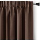 Brūns daļēji gaismu necaurlaidīgs aizkars 140x175 cm Kierra – Restilo