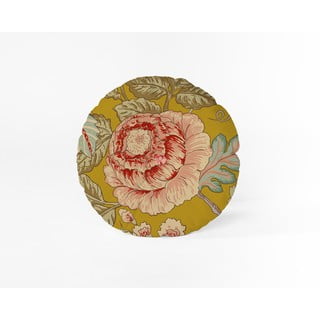 Dzeltens spilvens Velvet Atelier Japanese Flowers, ø 40 cm