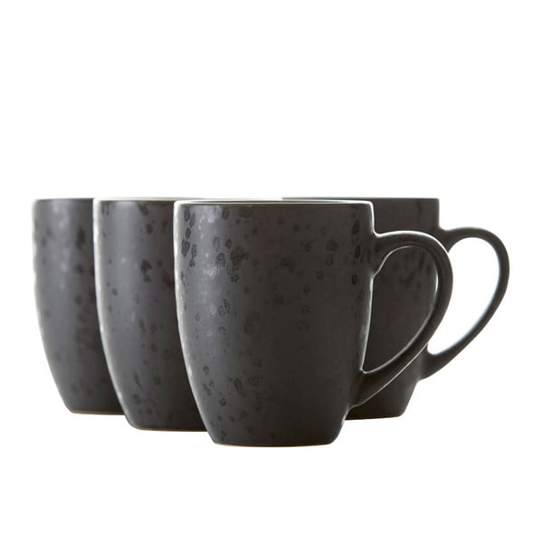 Melnas/tumši zilas keramikas krūzes (4 gab.) 300 ml Gastro Black/Mix – Bitz-image-4