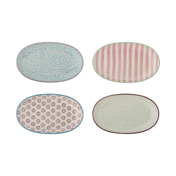 Servēšanas māla šķīvji (4 gab.) Patrizia – Bloomingville