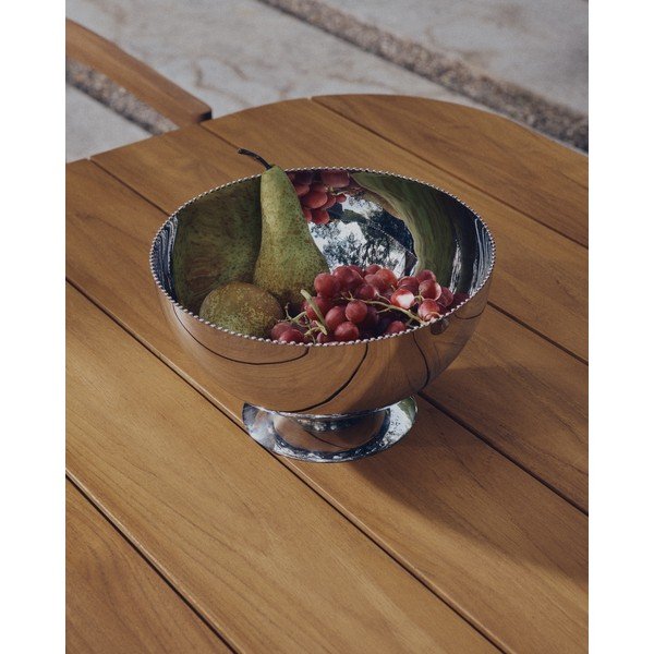 Sudraba krāsas nerūsējošā tērauda bļoda ø 25,5 cm Nirela – Kave Home-image-2