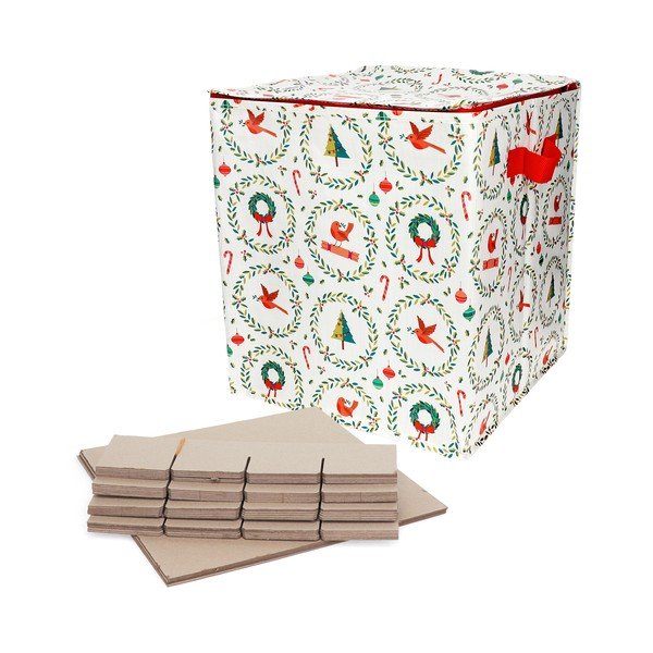 Drēbju uzglabāšanas kaste no pārstrādātas plastmasas 32x32x35 cm Classic Christmas – Rex London