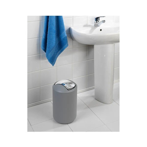 Pelēks plastmasas vannas istabas piederumu komplekts Brasil – Wenko-image-1