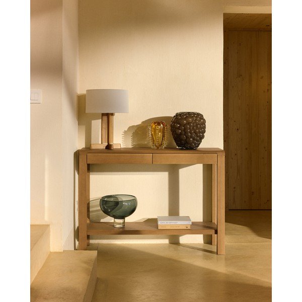 Oranža stikla rokām darināta vāze (augstums 23 cm) Nicora – Kave Home-image-2