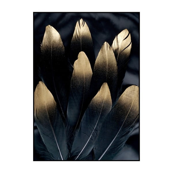 Glezna 50x70 cm Golden Feather – Malerifabrikken