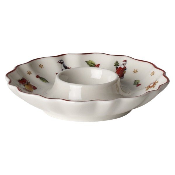 Balts porcelāna olu trauks ar Ziemassvētku motīvu Villeroy & Boch-image-1