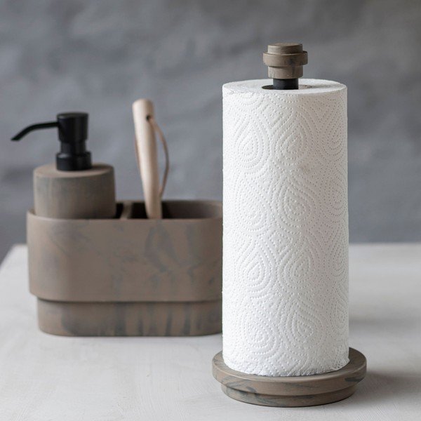 Virtuves dvieļu turētājs no akmens ø 13 cm Attitude – Mette Ditmer Denmark-image-4