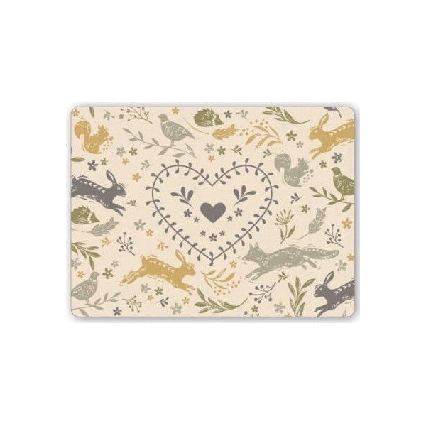 Galda un dzērienu paliktņu komplekts (8 gab.) Woodland – Cooksmart ®-image-1