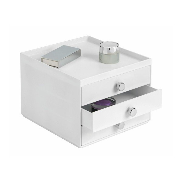 Balts organizators ar 3 atvilktnēm InterDesign Desk-image-2