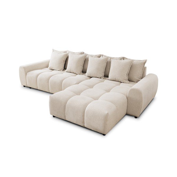 Bēšs stūra dīvāns (ar labo stūri/ar zvilni) Albane  – Ropez-image-2